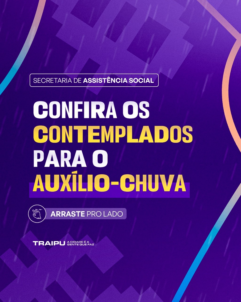 Prefeitura de Traipu divulga lista de beneficiários com Auxílio-chuva